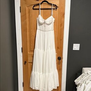 V. Chapman White Maxi Dress